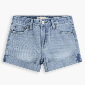 Levi's high rise shortie women's blue jean shorts size 10 30